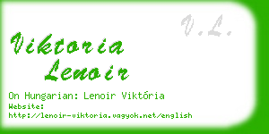 viktoria lenoir business card